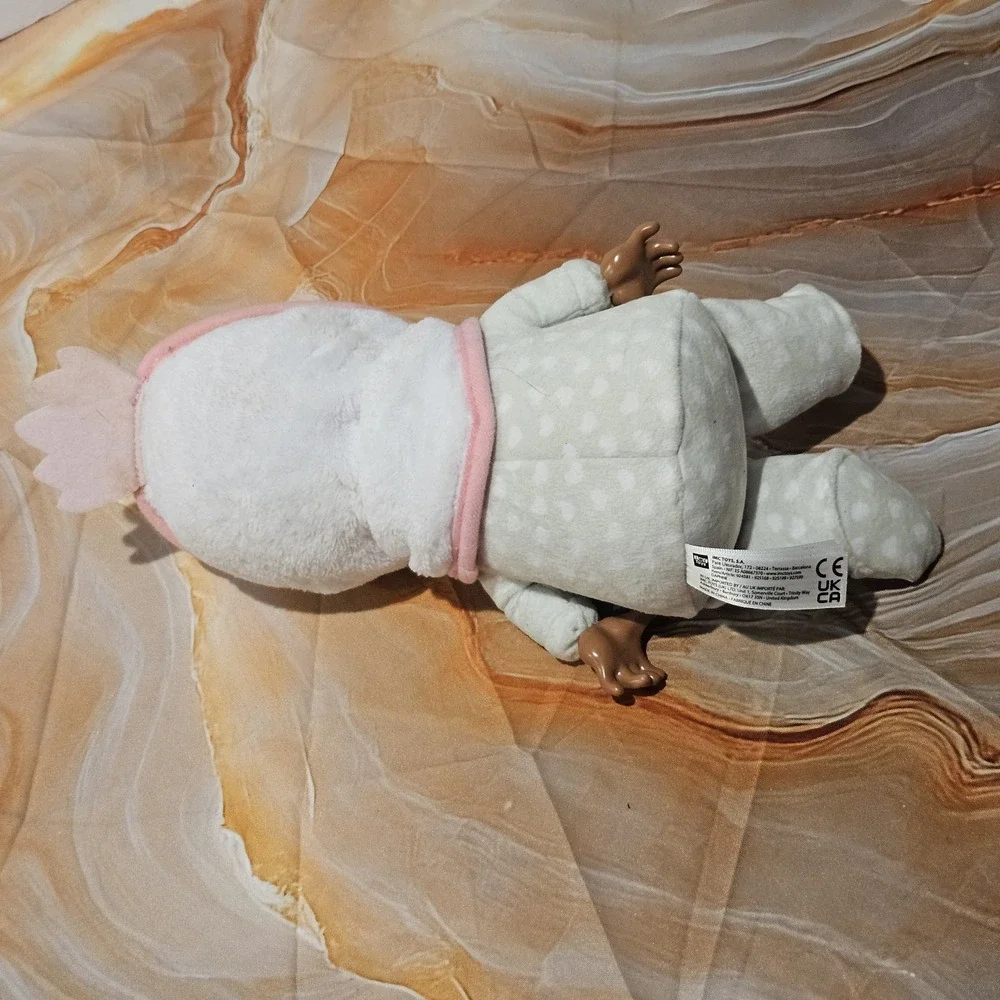 Cry Babies Tiny Cuddles Doll Lot 2 Penguin & Pink Hood Baby Dolls